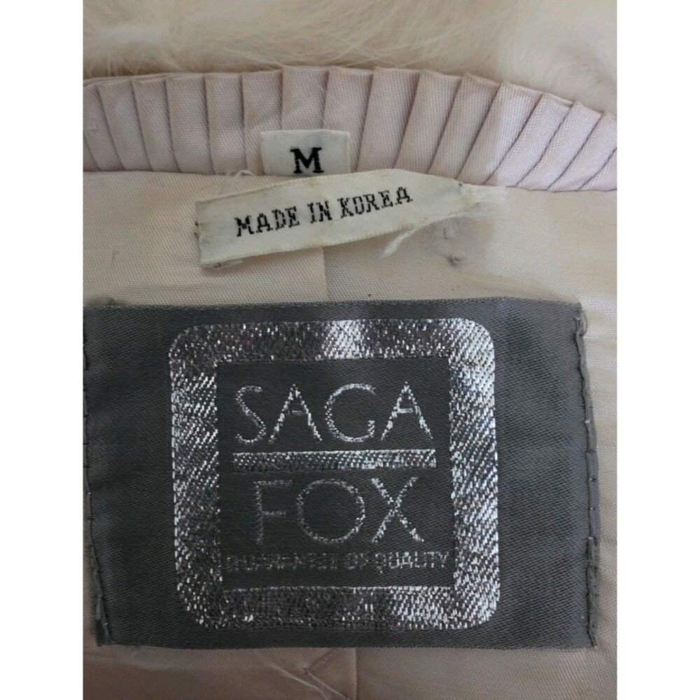 Vintage 1980s Saga Fox Fur Coat Women, Medium, Authentic Blue Fox Fur. - Picture 2 of 7